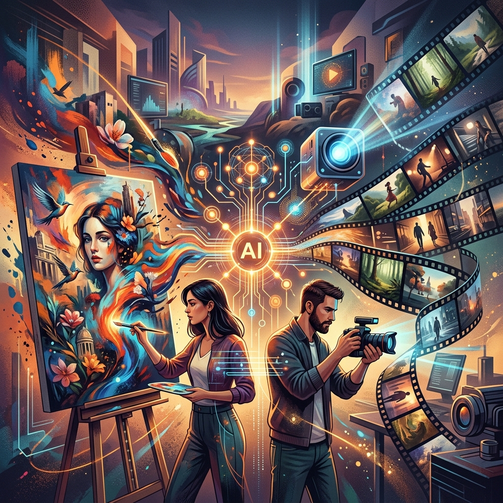 When AI Learns to Paint (and Film): Navigating the New Creative Frontier
